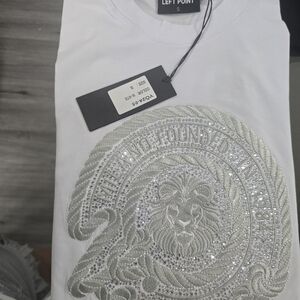 White Embellished Men's Shirt